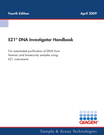August 2022 EZ1&2 DNA Investigator Kit Handbook .